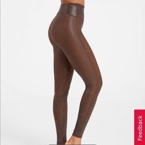 Spanx Faux Leather Snakeskin Legging